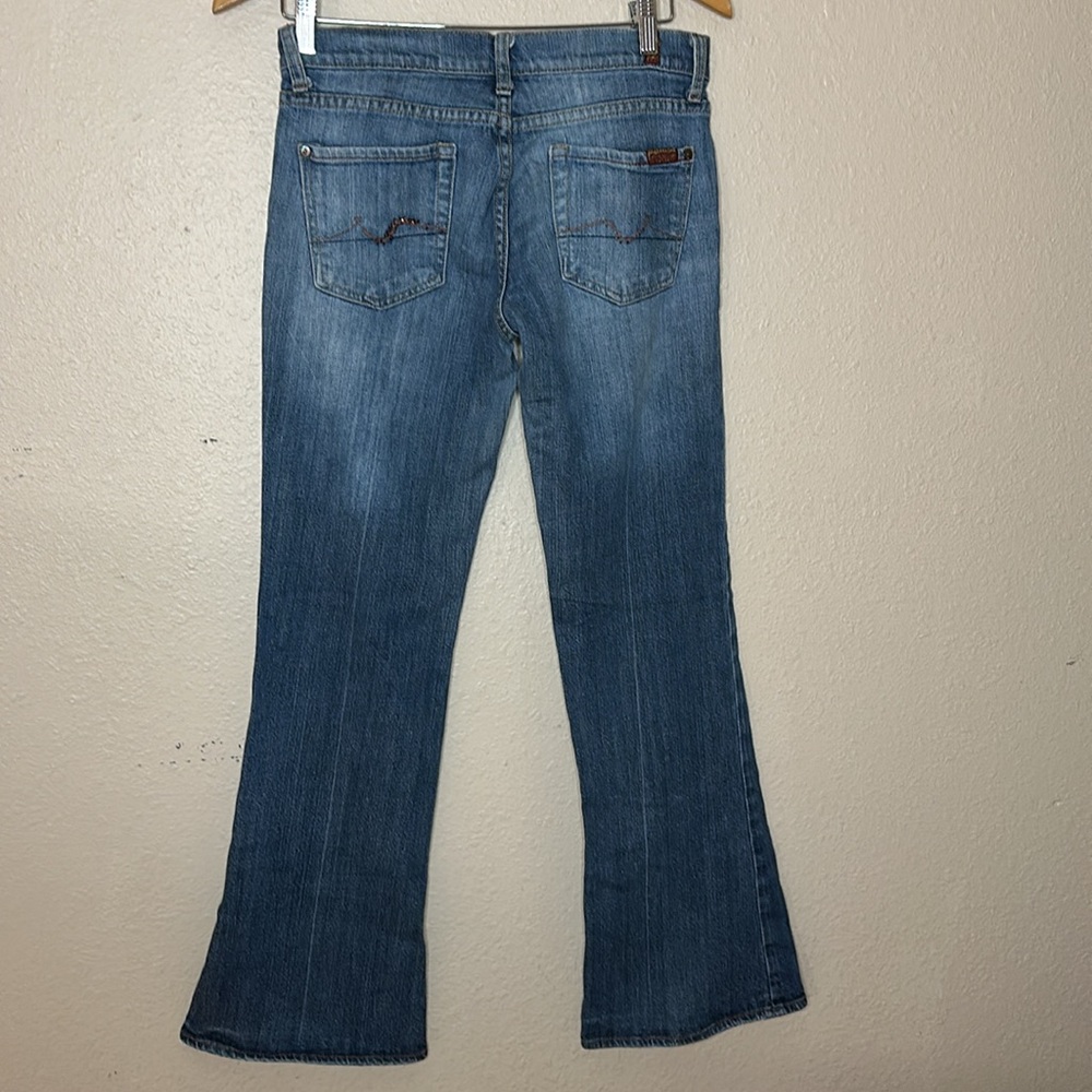 Seven for all mankind, boot, cut jeans, size 28 waist 30 inch inseam